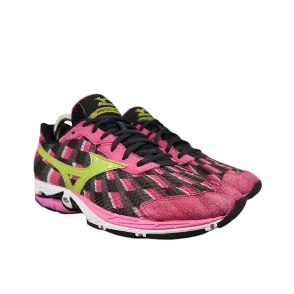 Mizuno Shoes Womens 9 Athletic Trainers Wave Elixir 8 Running Sport Active Pink - Picture 1 of 14